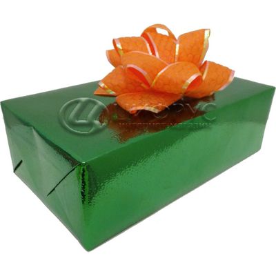Подарочная упаковка зелёная металлик - Цифрус