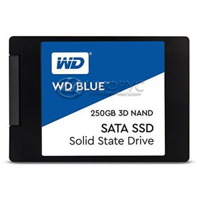 Western Digital WD BLUE 3D NAND SATA SSD 250Gb (WDS250G2B0A) (РСТ) - Цифрус