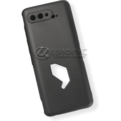 Задняя накладка для Asus ROG Phone 5/5S ZS673KS/ZS767KS чёрная силикон - Цифрус