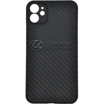 Задняя накладка для iPhone 12 черная K-DOO Air Carbon с защитой для камеры - Цифрус