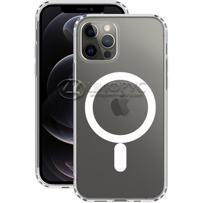 Задняя накладка для iPhone 12 Pro Max MagSafe прозрачная ПРОТИВОУДАРНАЯ DEPPA - Цифрус