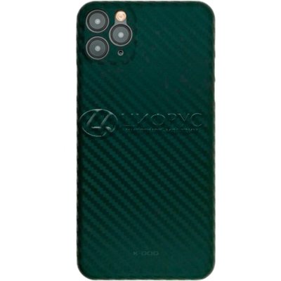Задняя накладка для iPhone 12 Pro Max зеленая Air Carbon пластик - Цифрус