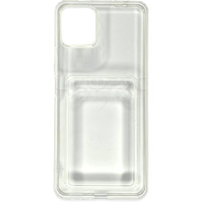 Задняя накладка для iPhone 12 прозрачная силикон с визитницей - Цифрус