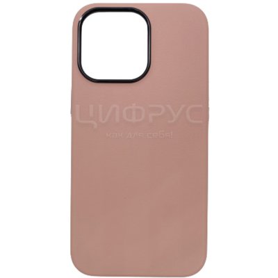 Задняя накладка для iPhone 13 Magnet кожа розовая - Цифрус