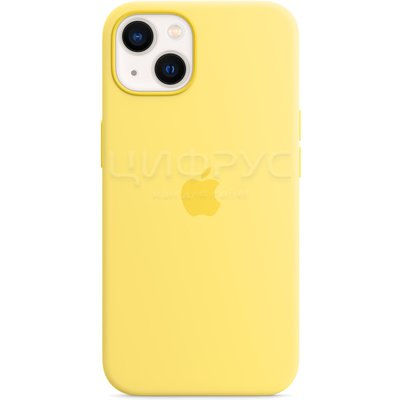 Задняя накладка для iPhone 13 MagSafe Silicone Case лимонная цедра - Цифрус
