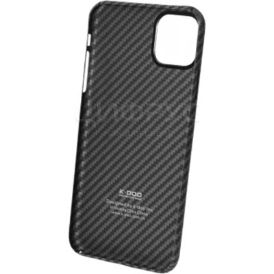 Задняя накладка для iPhone 13 Pro черная K-DOO Kevlar карбон - Цифрус