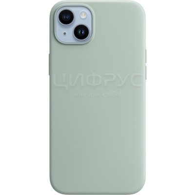 Задняя накладка для iPhone 14 6.1 MagSafe Silicone Case нежный кактус - Цифрус
