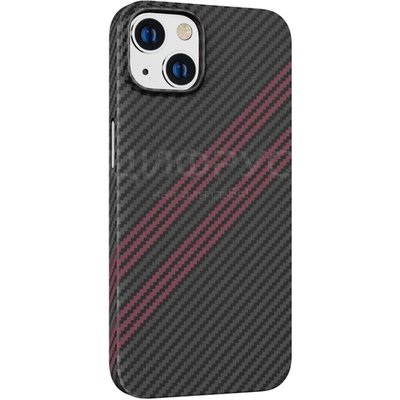 Задняя накладка для iPhone 14 черно-красная Gave slim protective case - Цифрус