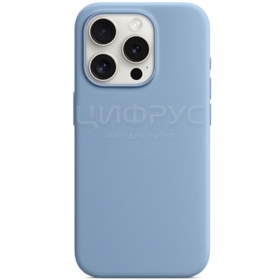 - iPhone 15Pro 6.1 MagSafe Silicone Case Winter Blue - 