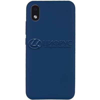 Задняя накладка для Samsung Galaxy A01 Core/M01Core синяя силикон - Цифрус