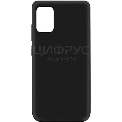 Задняя накладка для Samsung Galaxy A72 черная Silicone Cover - Цифрус