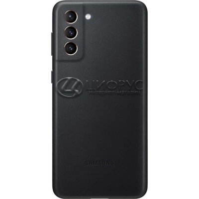 Задняя накладка для Samsung Galaxy S21+ Leather Cover черная - Цифрус