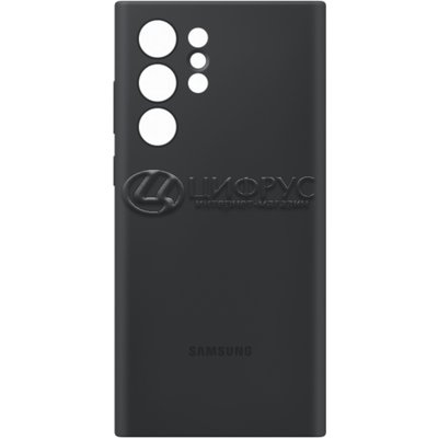 Задняя накладка для Samsung Galaxy S22 Ultra Silicone Cover черный - Цифрус