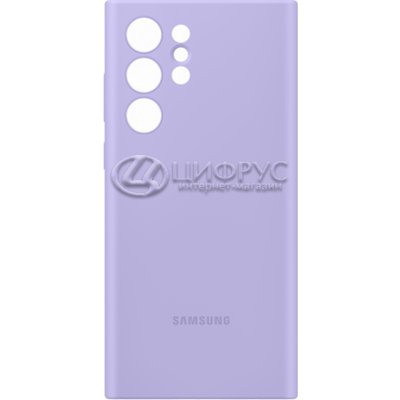 Задняя накладка для Samsung Galaxy S22 Ultra Silicone Cover лаванда - Цифрус