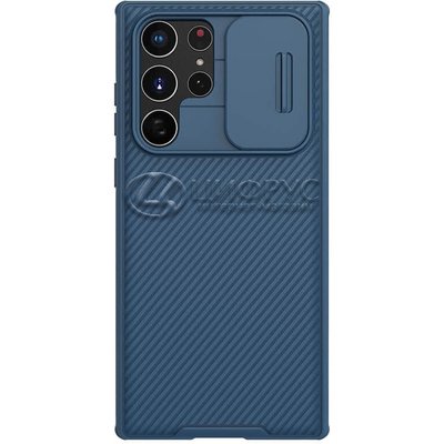 Задняя накладка для Samsung Galaxy S22 Ultra синяя Nillkin Противоударная с крышкой для камеры - Цифрус
