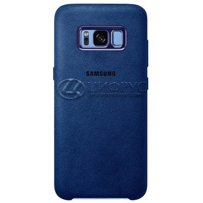 Задняя накладка для Samsung S8 Plus синяя кожа - Цифрус