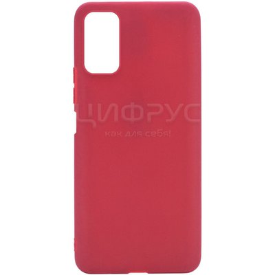 Задняя накладка для Xiaomi Poco M4 5G красная Nano силикон - Цифрус