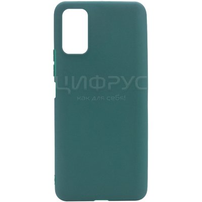 Задняя накладка для Xiaomi Poco M4 5G зеленая Nano силикон - Цифрус