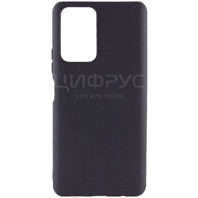 Задняя накладка для Xiaomi Poco M5 черная Nano силикон - Цифрус