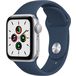 Apple Watch SE GPS 40mm Aluminum Case with Sport Band Silver/Blue (LL) - 