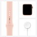 Apple Watch Series 6 GPS 40mm Aluminum Case with Sport Band Gold/Pink Sand (LL) - 