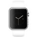 Apple Watch Sport with Sport Band (38 ) Silver Aluminum/White - 