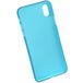 Задняя накладка для Iphone X/XS голубая силиконовая - Цифрус