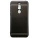 Задняя накладка для Meizu Note 8 черная силикон/кожа - Цифрус