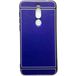 Задняя накладка для Meizu X8 синяя силикон/кожа - Цифрус