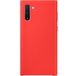 Задняя накладка для Samsung Galaxy Note 10 красная силикон - Цифрус