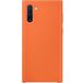 Задняя накладка для Samsung Galaxy Note 10 оранжевая силикон - Цифрус