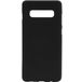 Задняя накладка для Samsung Galaxy S10 чёрная силиконовая - Цифрус