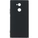 Задняя накладка для Sony XA2 Ultra чёрная силиконовая - Цифрус