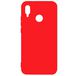 Задняя накладка для Xiaomi Redmi Note 7 красная силикон - Цифрус