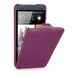 Чехол для HTC One откидной фиолетовая кожа - Цифрус