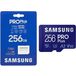 Карта памяти MicroSD 4K 256gb (160MB/s-120Mb/s) SDXC Samsung PRO Plus class10 U3+SD адаптер - Цифрус