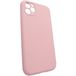 Задняя накладка для iPhone 12/12Pro розовая ободок с закрытой камерой - Цифрус