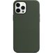 Задняя накладка для iPhone 12 Pro Max MagSafe зеленая кожа Apple - Цифрус