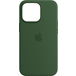 Задняя накладка для iPhone 13 Magnet кожа зеленый клевер - Цифрус