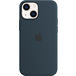 Задняя накладка для iPhone 13 Mini MagSafe Silicone Case синий омут - Цифрус