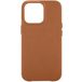 Задняя накладка для iPhone 13 Pro Max MagSafe кожа коричневая - Цифрус