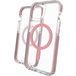Задняя накладка для iPhone 14 Pro MagSafe прозрачная с розовым Santa Cruz Snap ZAGG - Цифрус