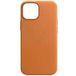Задняя накладка для iPhone 14 Pro Max MagSafe коричневая кожа - Цифрус