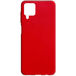 Задняя накладка для Samsung Galaxy A12 красная силикон - Цифрус