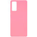 Задняя накладка для Samsung Galaxy S20 FE розовая Nano силикон - Цифрус