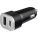 Автомобильное зарядное устройство USB+Type-c быстрый заряд Deppa черное - Цифрус
