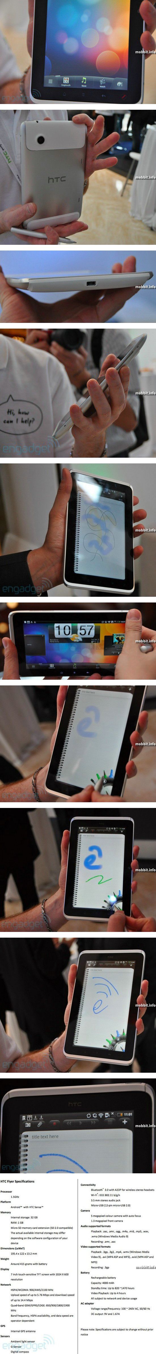 HTC представила свой первый Android-планшет - впечатляющий HTC Flyer |  Цифрус