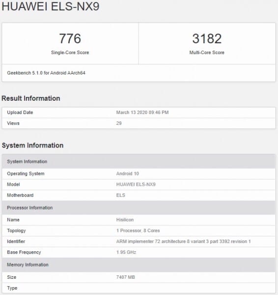 Huawei P40 Pro 5G   Geekbench.