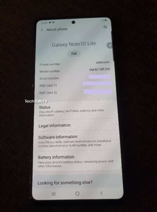 Samsung Galaxy Note10 Lite   ?.